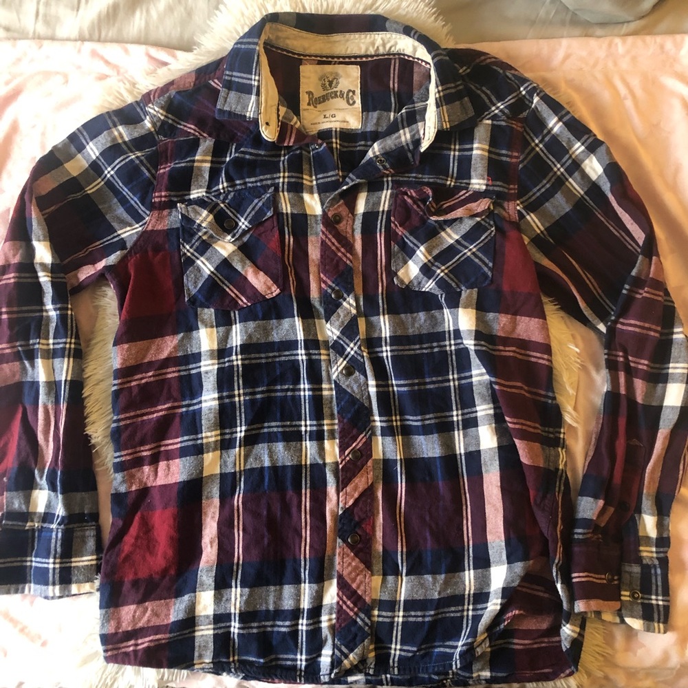 Mens Long Sleeve Button Down